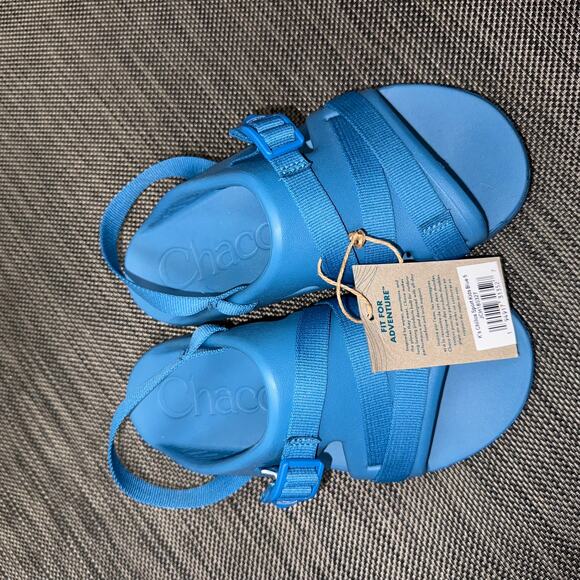 NEW CHACO kid's chillos sport sandals in‎ blue - Picture 2 of 6